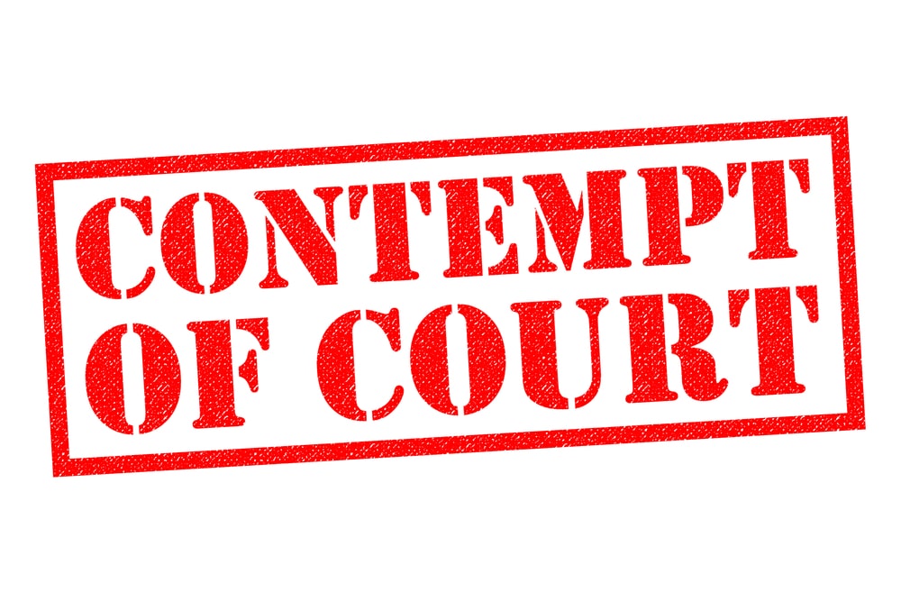 What is Contempt of Court in Family Law?